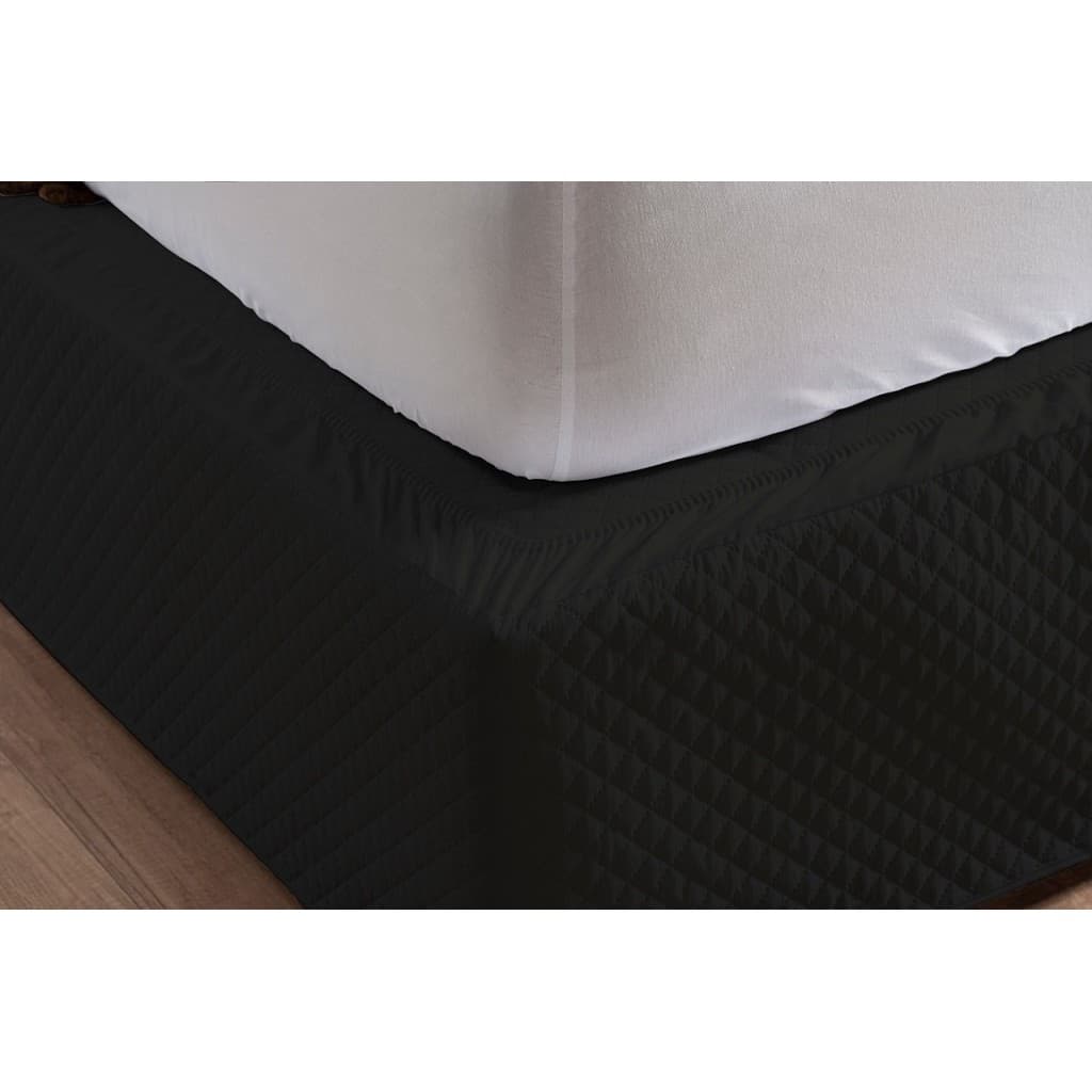 Saia Para Cama Box -COR PRETA- (Solteiro, Solteiro King, Viuva, Casal, Queen, King) SUPER PRÁTICA