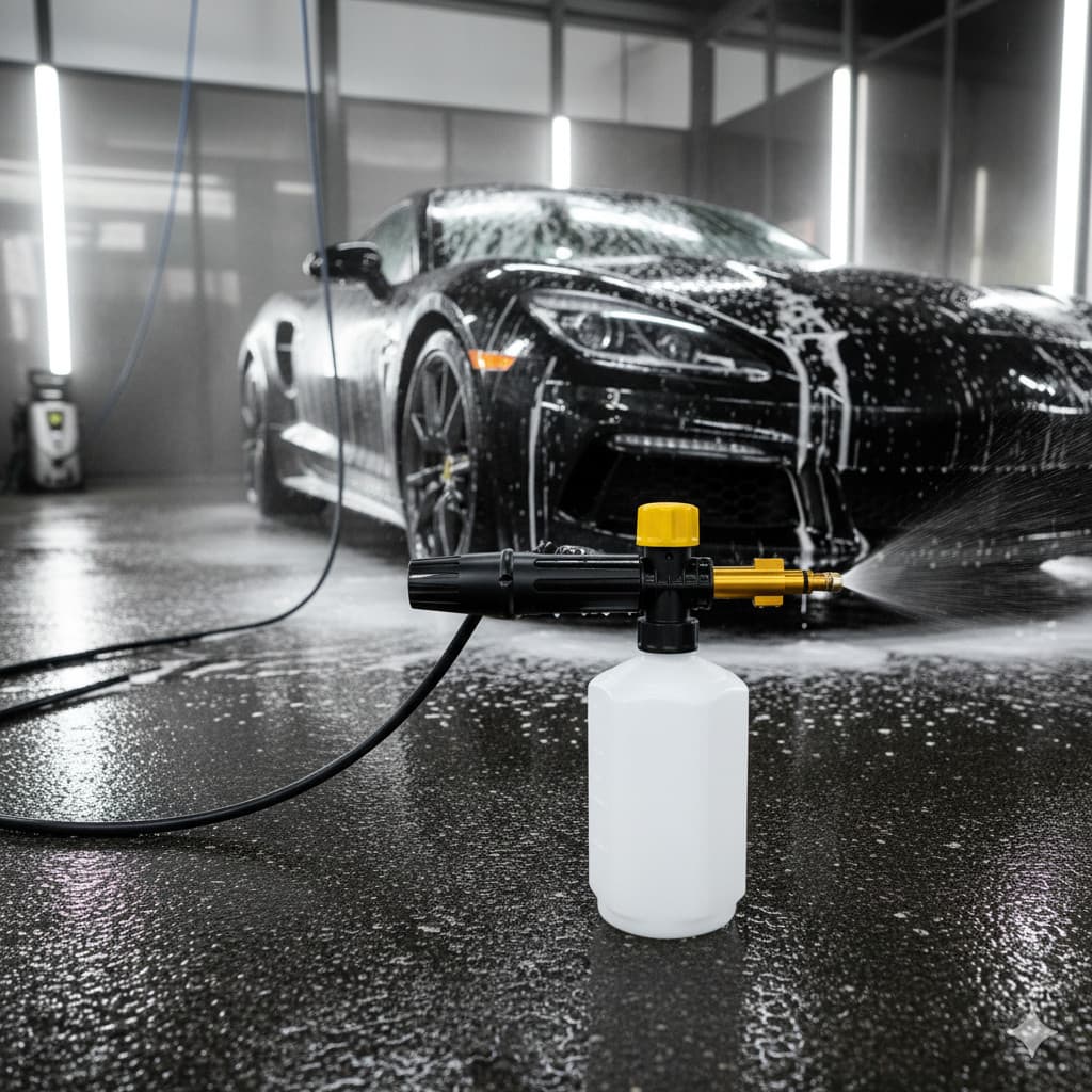 CANHÃO DE ESPUMA PARA LAVADORA ALTA PRESSÃO SNOW FOAM SISTEM CARRO MOTO VEÍCULO VÁRIOS MODELOS