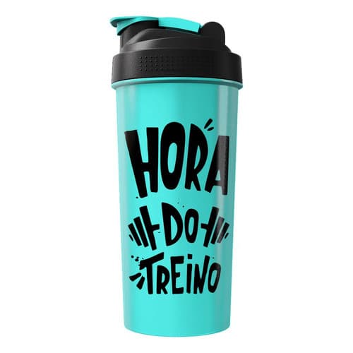 Coqueteleira Academia Whey Shakeiras Meme Agua Garrafa 600ml Tiffany