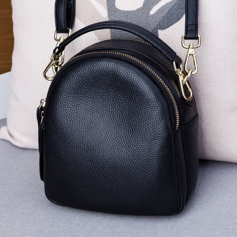 Bolsa pequena feminina 2026 novo estilo na moda couro genuíno ombro mensageiro bolsa feminina All-Match bolsa de couro m