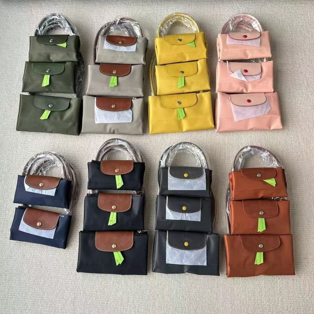 Bolsa Bordada Grande Capacidade Sacola Impermeável Dobrável De Ombro Único Feminina
