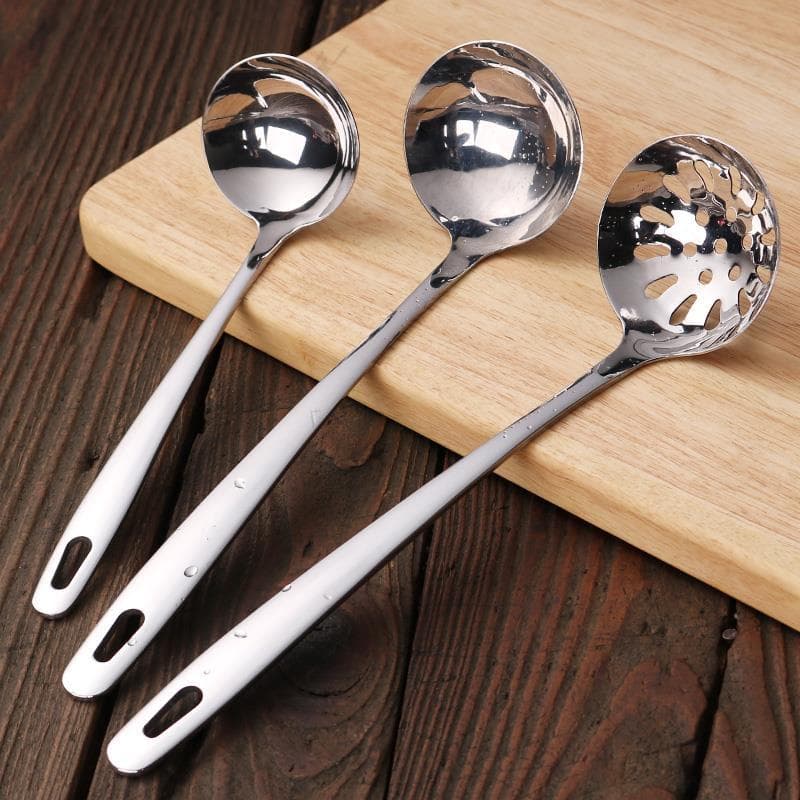Colher de sopa doméstica de aço inoxidável 316, dormitório de qualidade alimentar, peneira de arroz seco, panela quente,