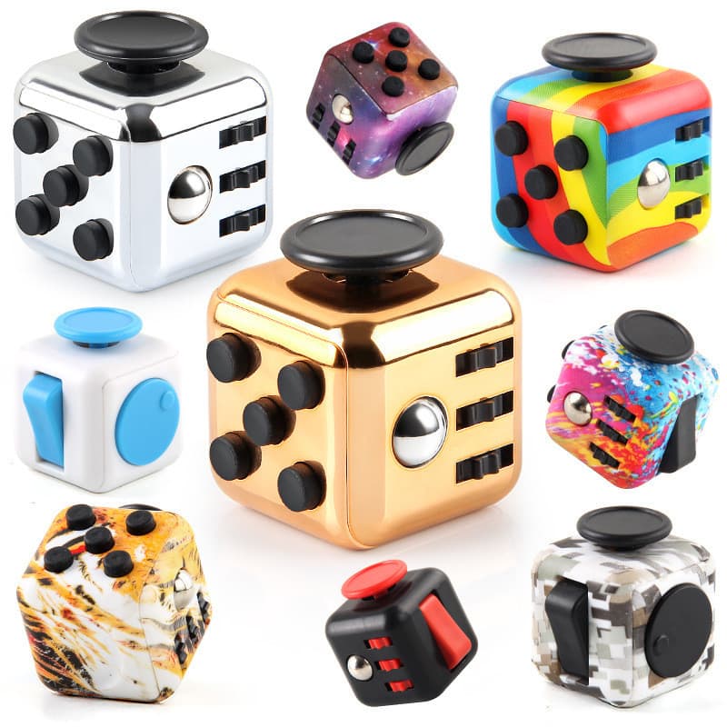 Novidade cubo descompressão ventilação conjunto infinito dedo cubo dados adulto crianças brinquedo cubo