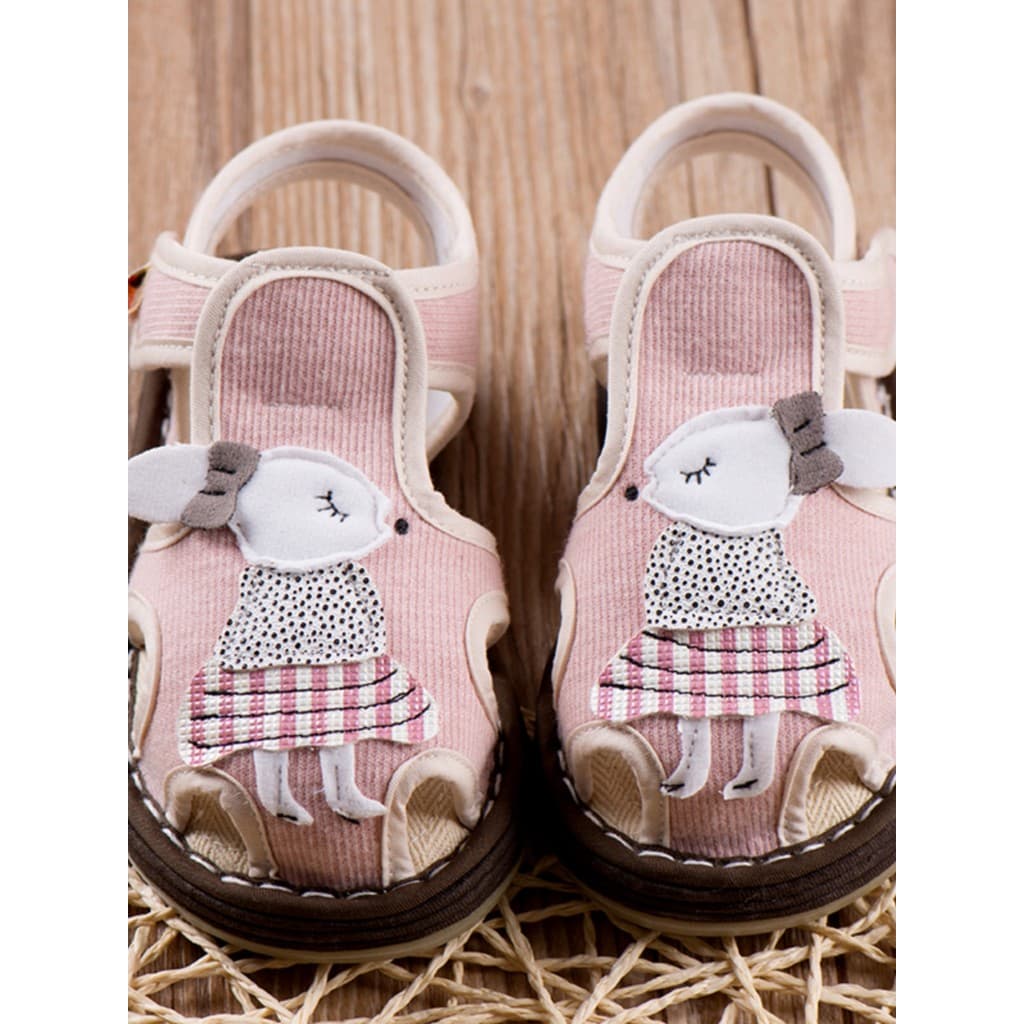 Crianças sandálias meninas sandálias de pano sapatos de bebê verão casa sapatos internos respirável Anti-deslizamento Me