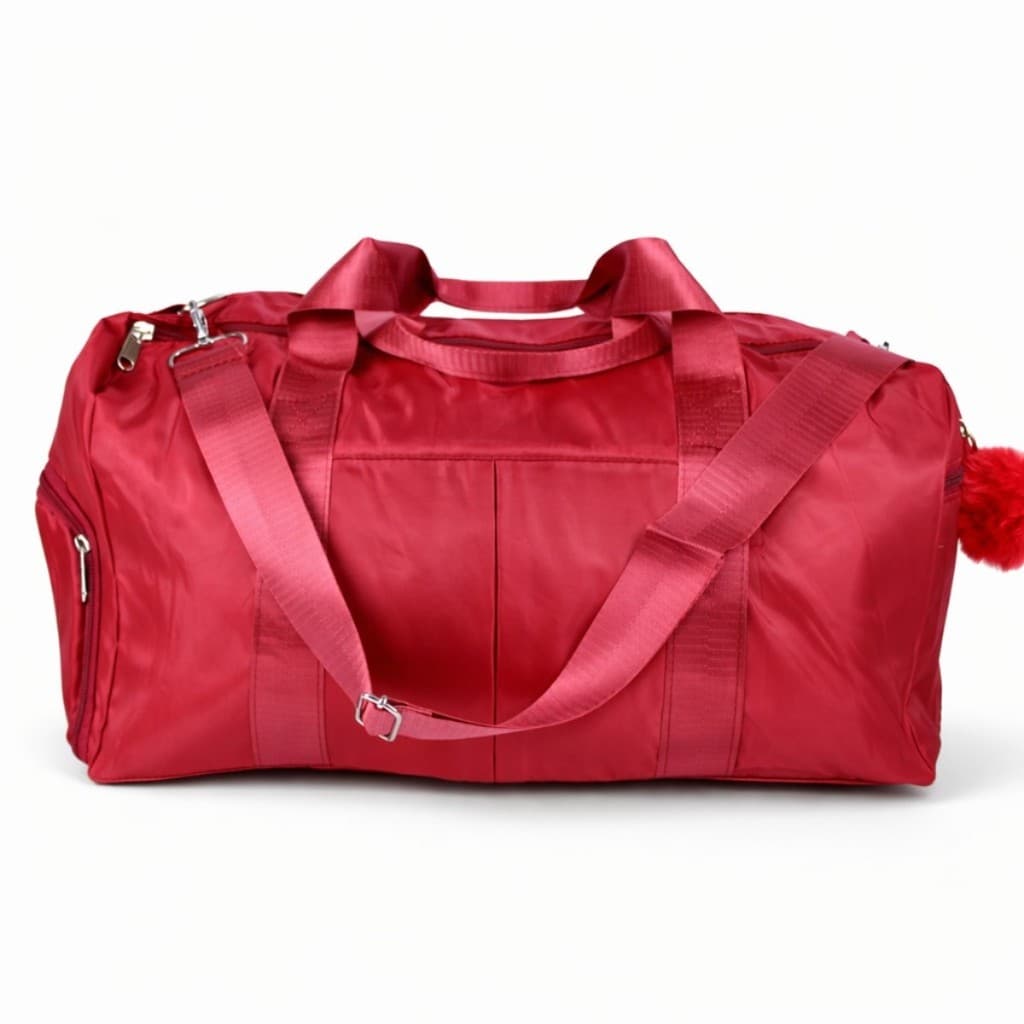 Bolsa Esportiva Estilosa Colorida Delicada Academia Feminina Impermeável Com Alça Ajustável Pingente Moda Viagem Fitness