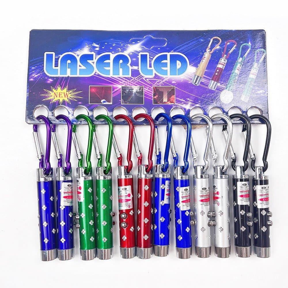 Lanterna Multifuncional 3 em 1: Mini Lanterna de Presente, Luz Laser, Detector de Dinheiro, Iluminação LED, Luz UV, Lant