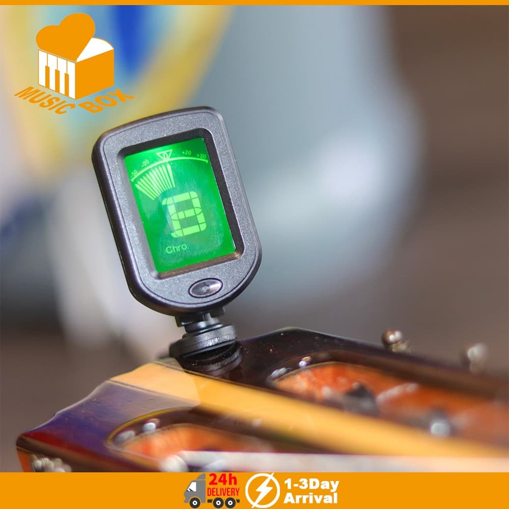 Afinador De Baixo De Guitarra Eletrônico Cromático Instrumento Musical De Afinação Digital