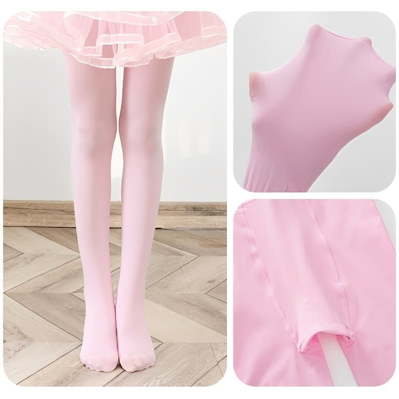 Meia Calça Infantil Inverno Super Confortáveis Aquecidas Para Bebês Meninas 1-12 anos Preto e Branco
