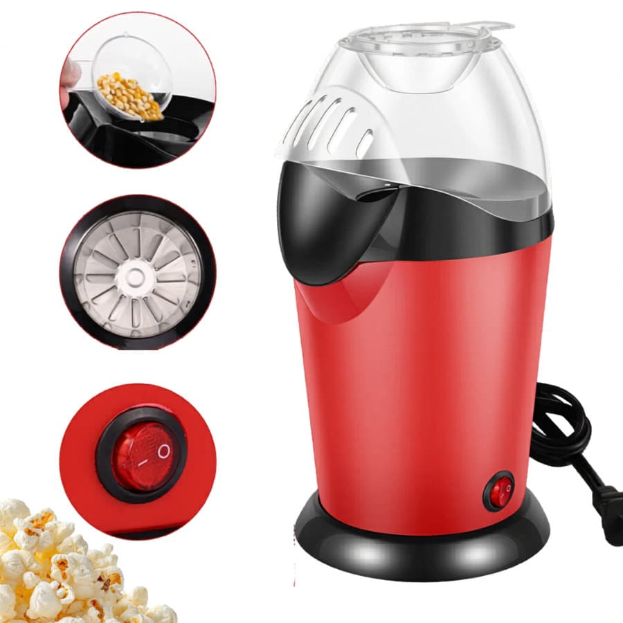 Pipoqueira Elétrica Ar Quente Máquina Fazer Pipoca 2.5L Sem Óleo 220v (MAZ-118B)
