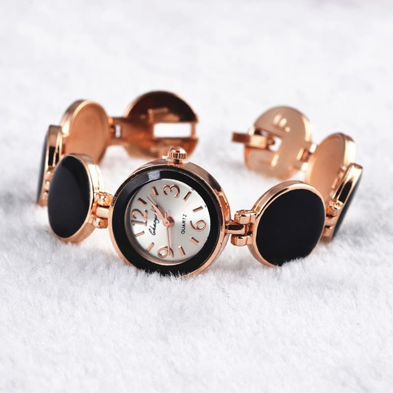 Relógio Feminino Wafer Com Mostrador Redondo E Pulseira De