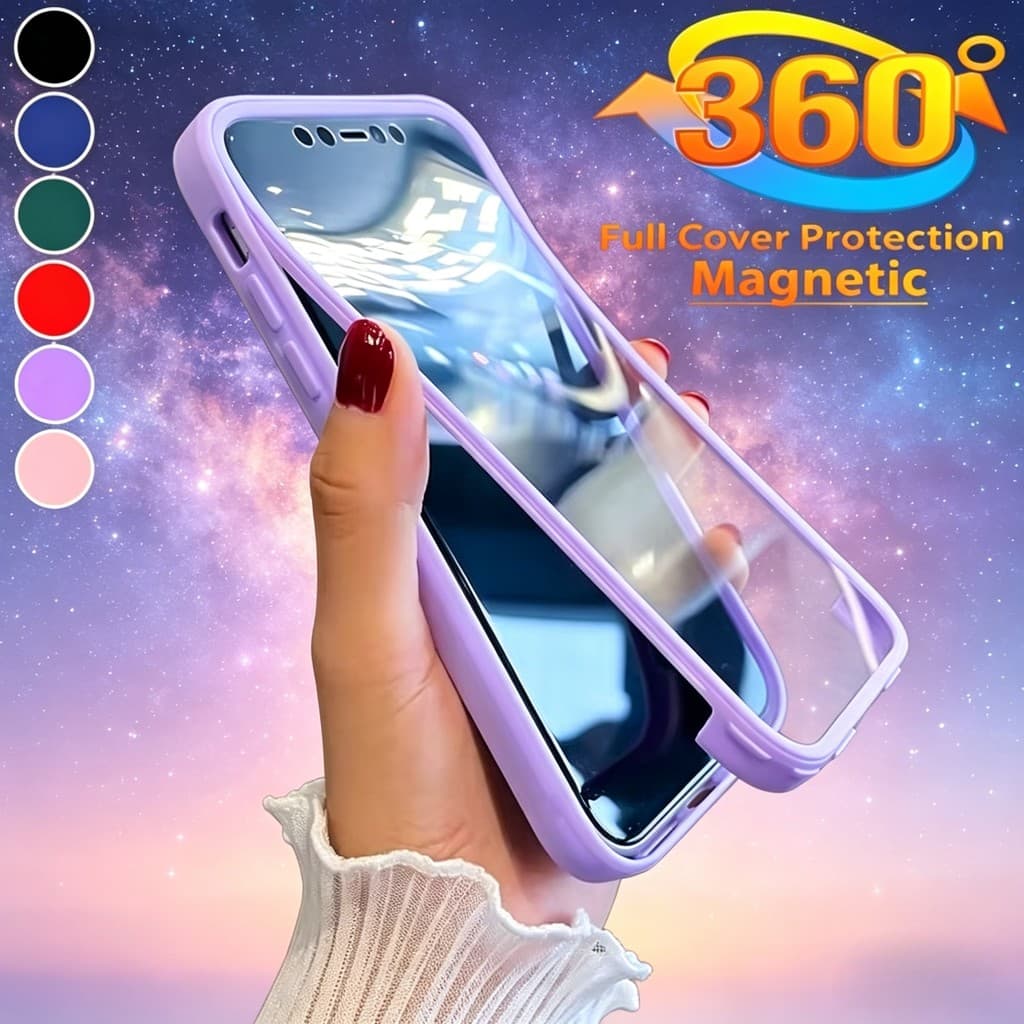 360 ° Capa Completa Para Xiaomi Redmi 15 15C 14C 13C 13 Note 15 Pro Plus 14 13 Pro Plus Note 14S Macia À Prova De Choque