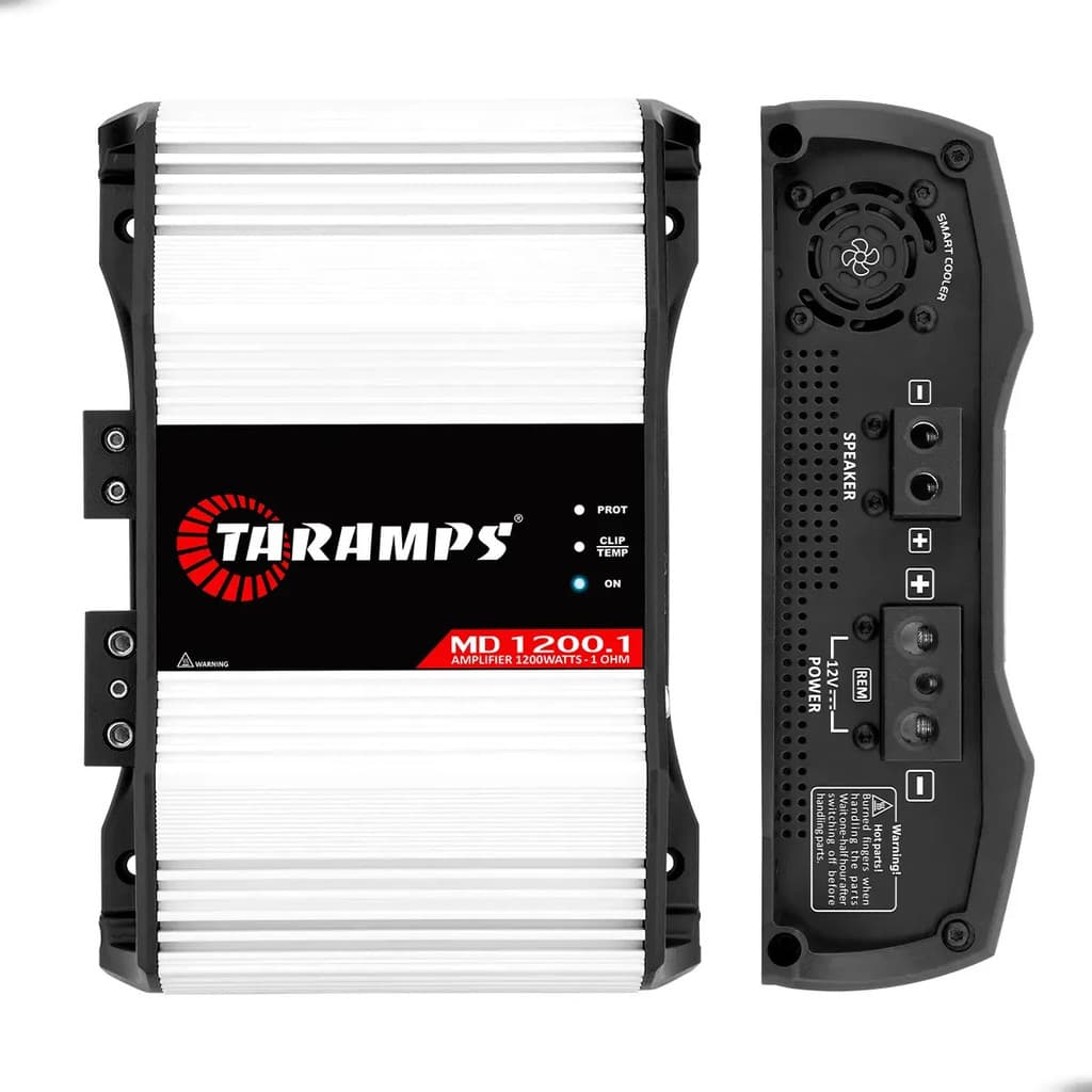 Módulo Taramps MD1200.1 1200W RMS 1 Canal 1 Ohm Classe D Amplificador Digital Potente
