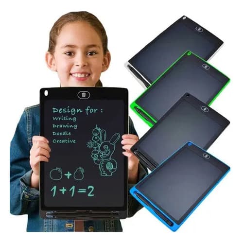Tablet Infantil Lousa Mágica LCD Cor Azul 8.5'' Good Luck c/ Caneta