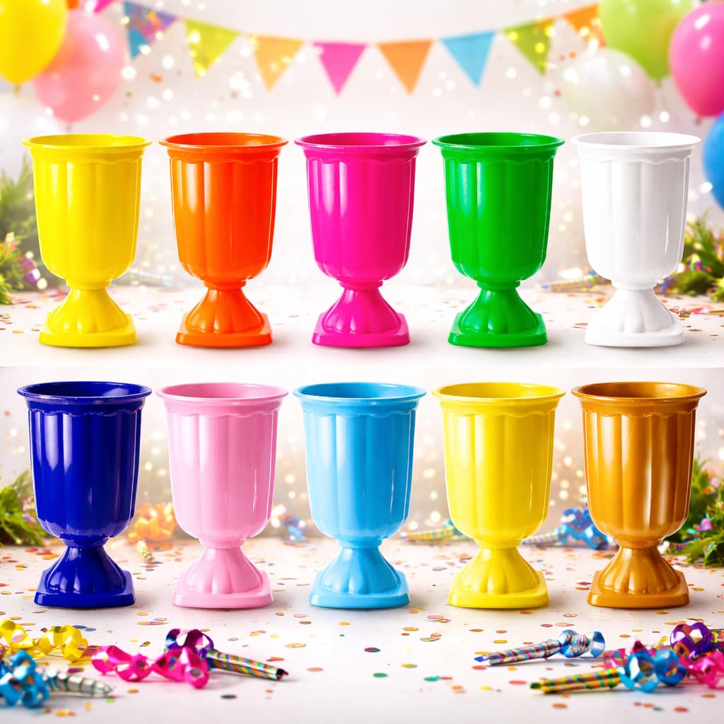 KIT 2 VASOS GREGO 19CM DECORAÇÃO DE FESTA
