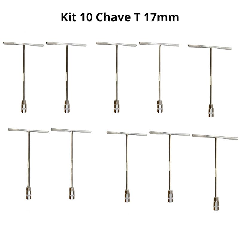 Kit de Ferramentas | Chave T 17 mm e 10 Unidades de Alta Qualidade