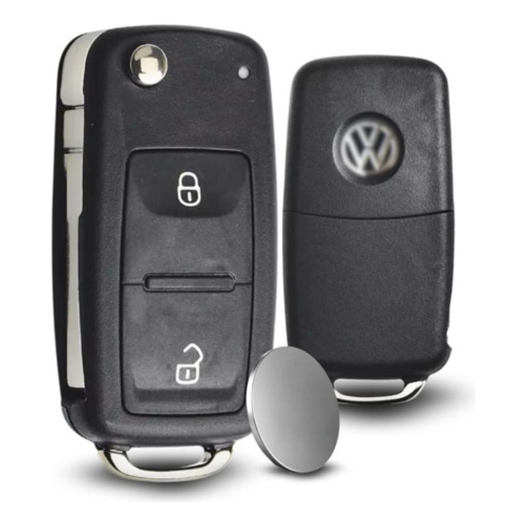 Chave Vw Canivete 2 Botões G6 Gol Up Voyage Jetta Golf Bora