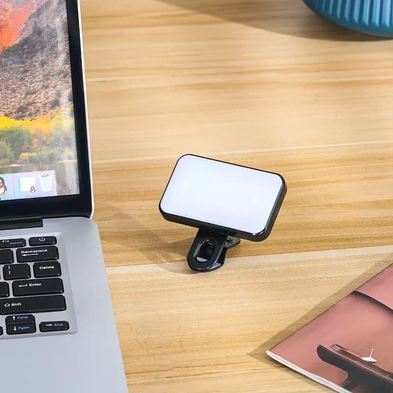Mini Led 3 Modos De Luz LED Selfie Clip Live Stream Video Clip-on Portátil Maquiagem Recarregavel
