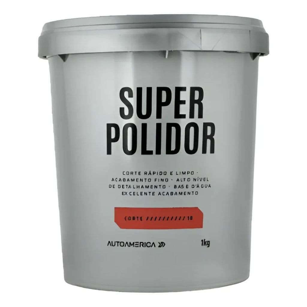 Massa De Polir Autoamerica 1kg N°2 Base Água