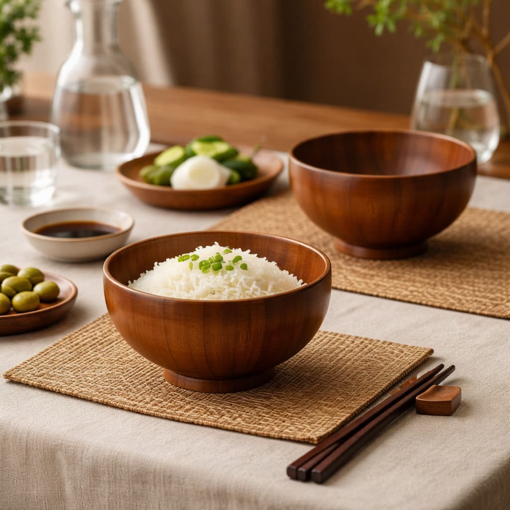 Tigela Madeira Bowl 12,5cm Natural Salada Fruta Petiscos Utensílio Cozinha