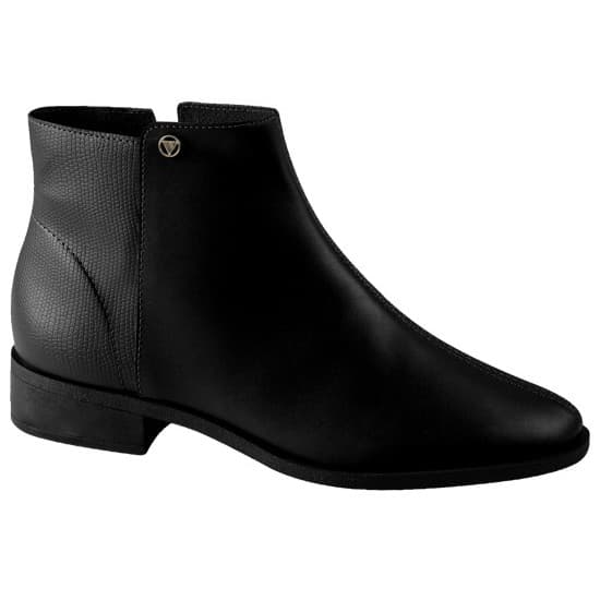 Bota Feminina Via Uno Salto Bloco Cano Curto 708054