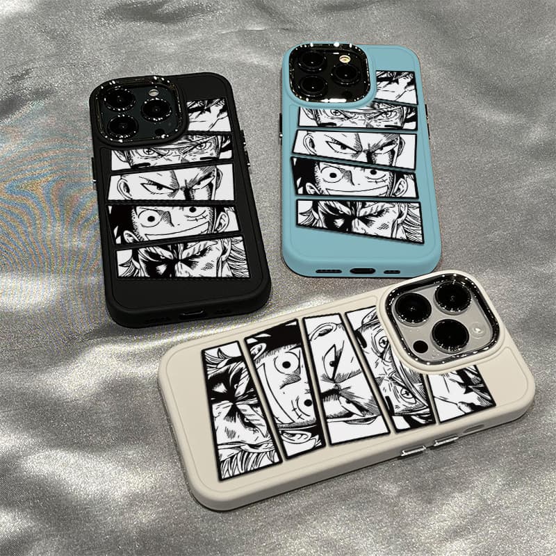 Anime Estilo Silicone Anti Gota Capinha capa Adequada Para iPhone XR 11 12 13 14 15 16 17 Pro Max À Prova Dwaterproof Ág