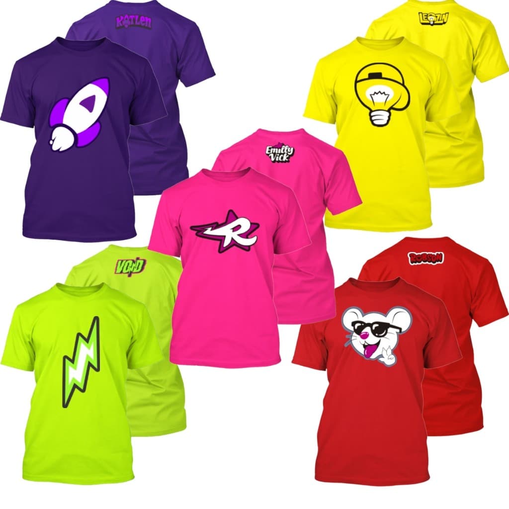 Camiseta Emilly Vick Katlen Void Leozin Robson Rato 100% Algodão Blusa Dos Rosa  Infantil Juvenil 2026 Trend