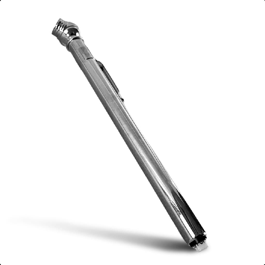 Calibrador de Pneus Tipo Caneta Sigma Tools 160 PSI Medidor Manual Portátil em Aço Niquelado Régua de Medição Precisa