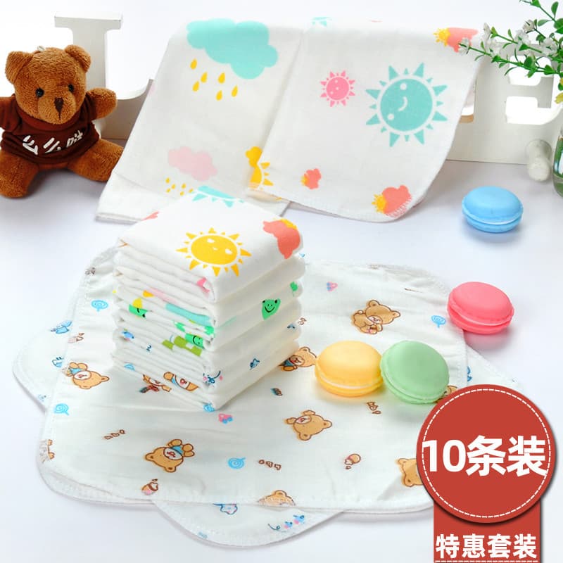 Toalha de Saliva para bebês, toalha de gaze de algodão puro, produtos para bebês, lenço para crianças recém-nascidas, Su