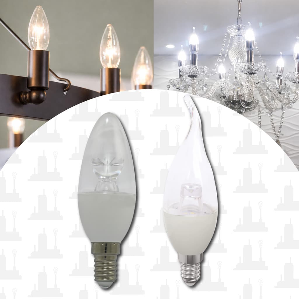 Lâmpada Led Clara 4w Vela bico lisa E14 3000k 65000k Bivolt