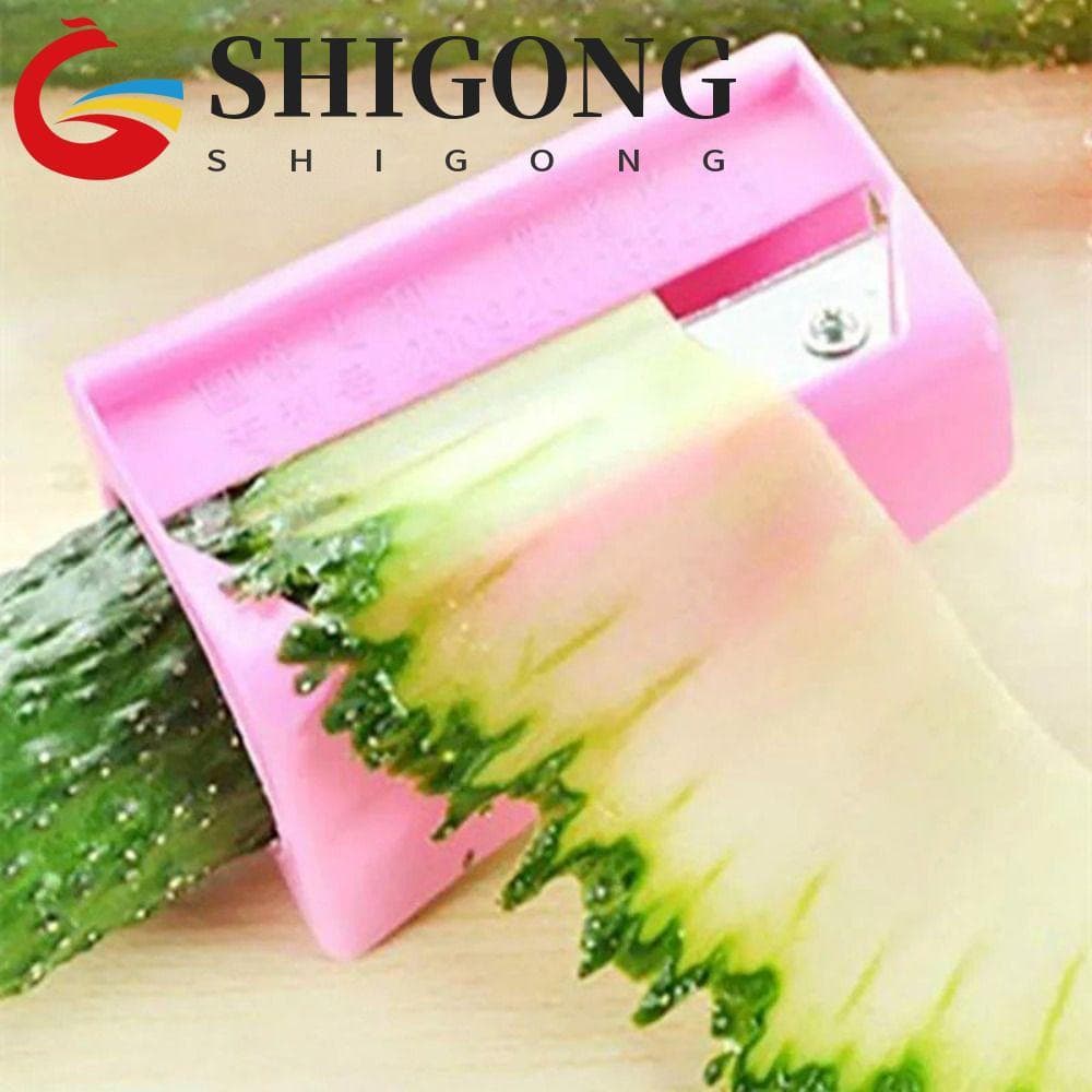 SHIGONG Fatiador De Cachos De Frutas Vegetais , Apontador De Pepino Giratório Manual , Máscara Durável Afiado