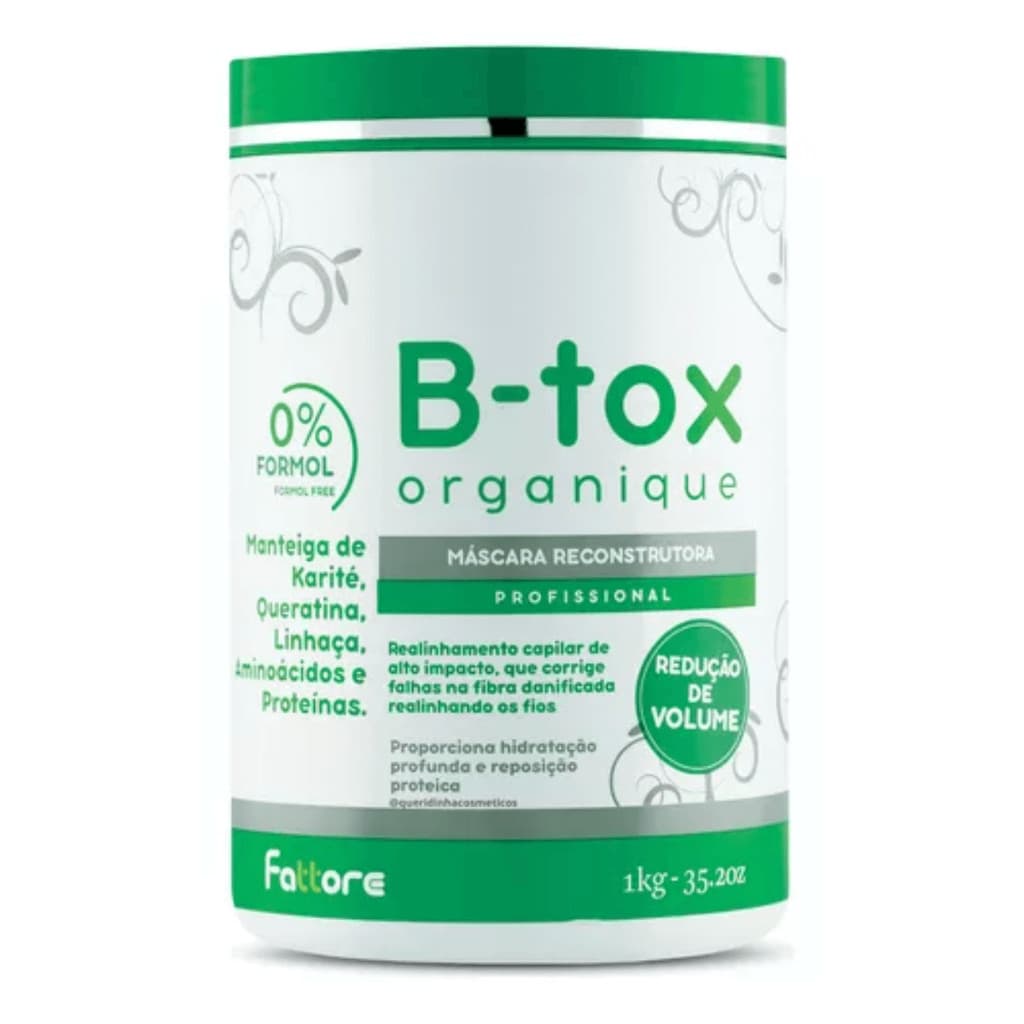 Fattore B-Tox Organique Profissional - Máscara Reconstrutora - 1Kg