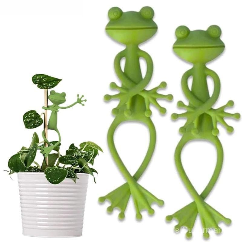 [MYBR] Suporte Para Planta De Sapo , Vaso De Flores Fofo , Clipes De Fixação Escalada De Plantas , Galho De Jardim E Dec