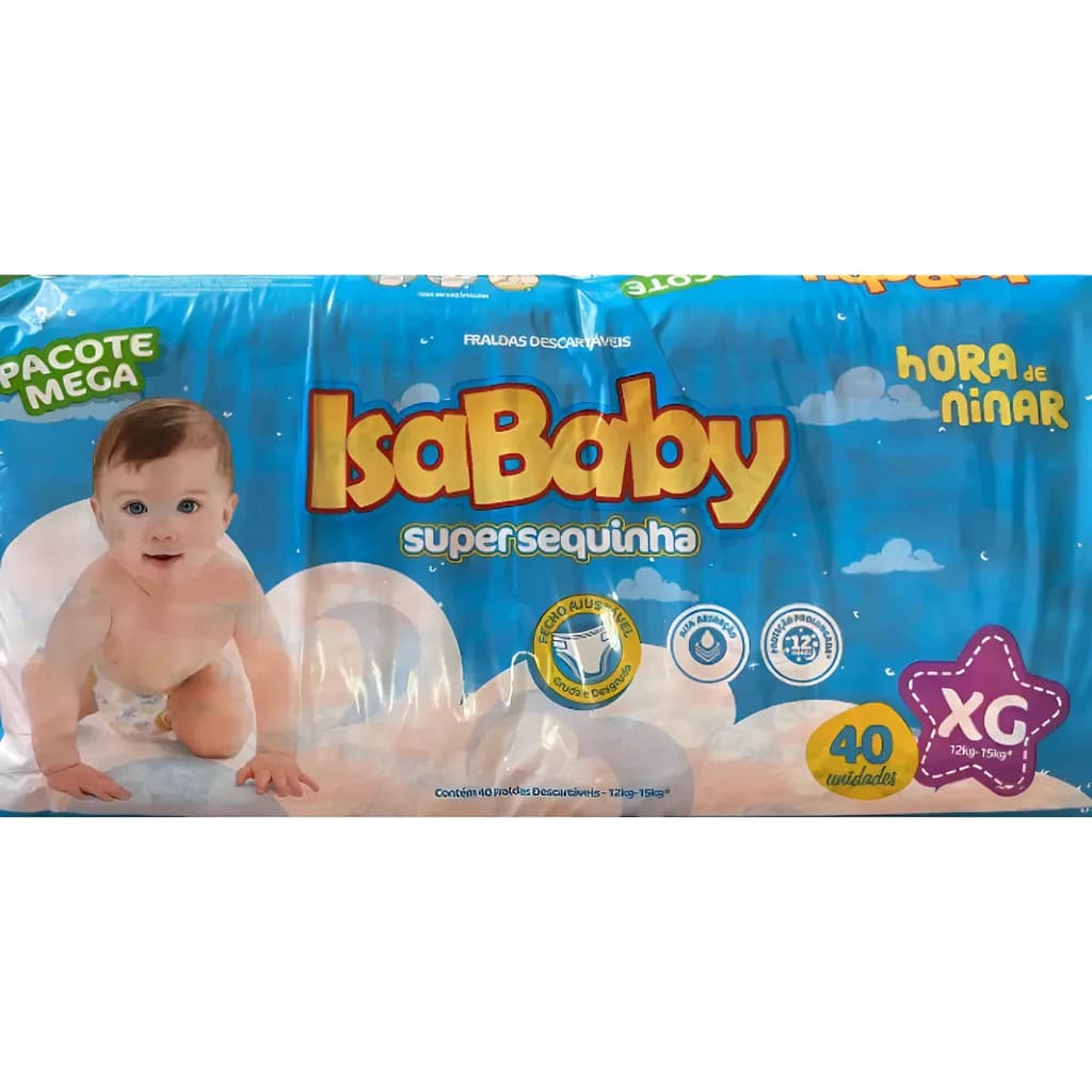 Fralda Infantil Isababy Xg Hora De Dormir