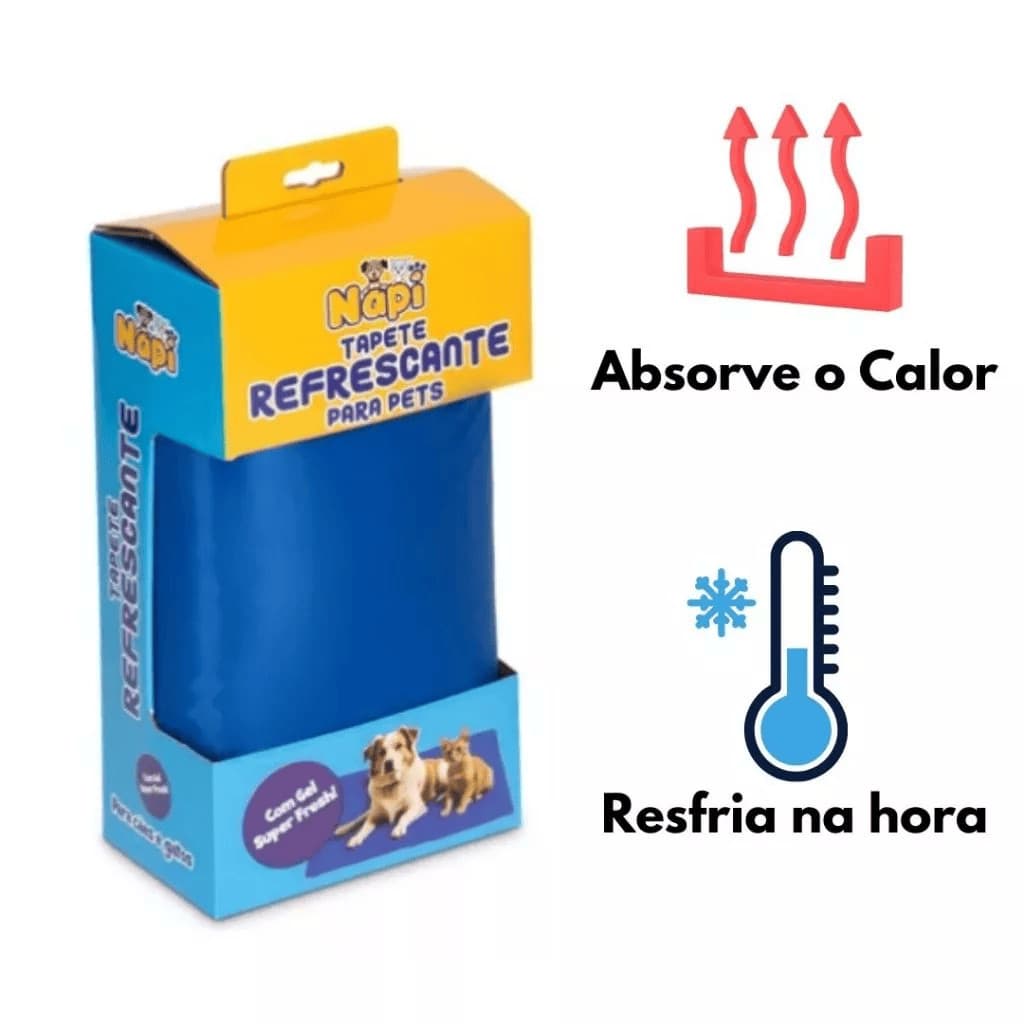 Tapete Gelado Colchonete Cachorro Gato Pet Animal Refrescante Resistente