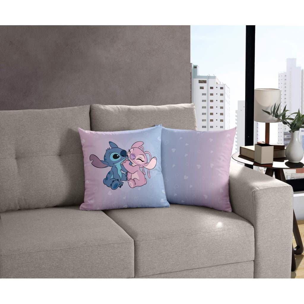 Capa de Almofada Stitch Degrade Disney 45x45cm Vitalícia