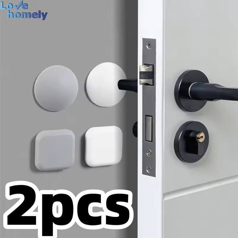2 Pçs Silicone Porta Rolha Almofadas Auto-Adesivo Maçaneta Da Mudo Anti-Choque Melhoria Casa Buffer Almofada Parede Cras