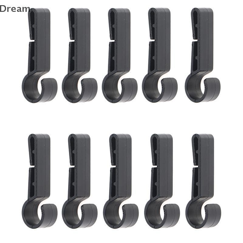 < Dream > 10 Pçs Clipes De Capacete De Plástico Fixação Grampos De Luz Preto Conjunto Farol Gancho À Venda