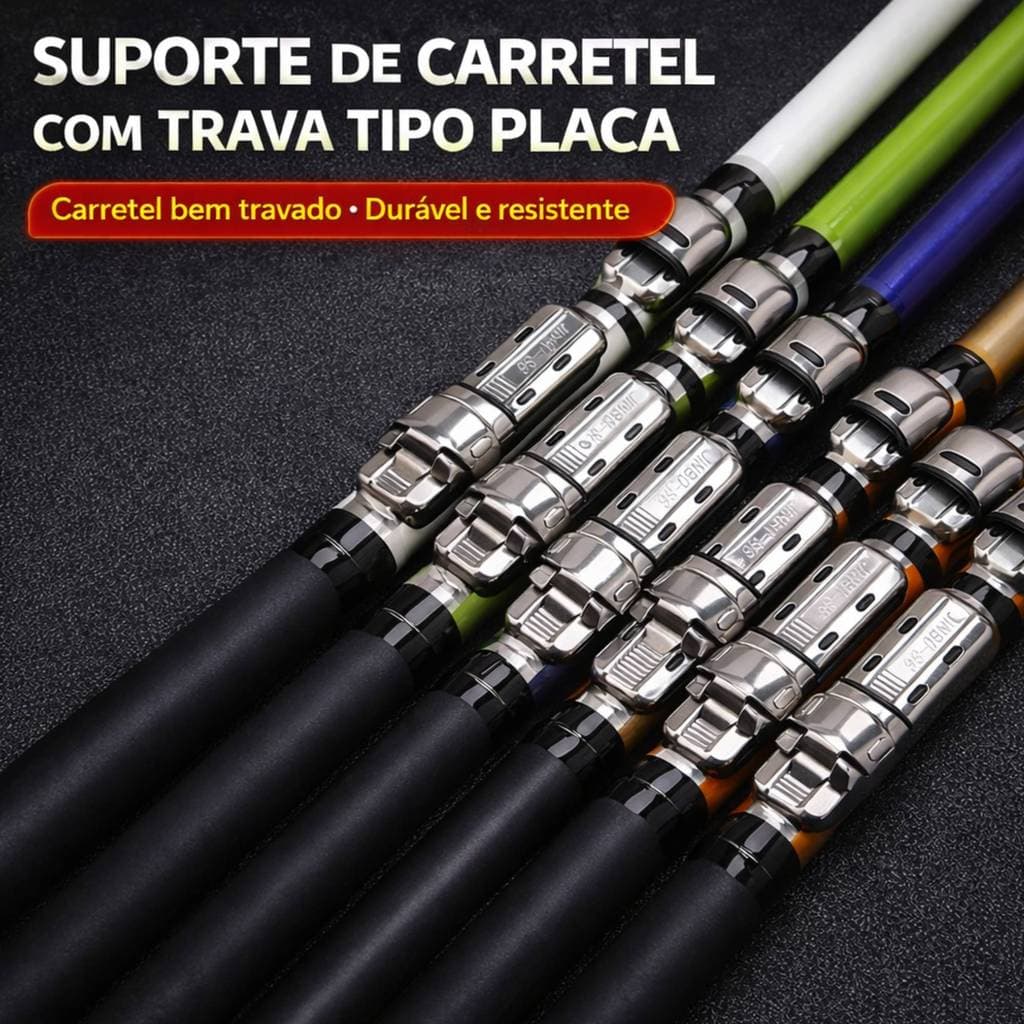 Vara Pesca Para Molinete Com Ponta Sensível 2 Partes Piapara Pescaria 1.30M 1.50M e 1.80M