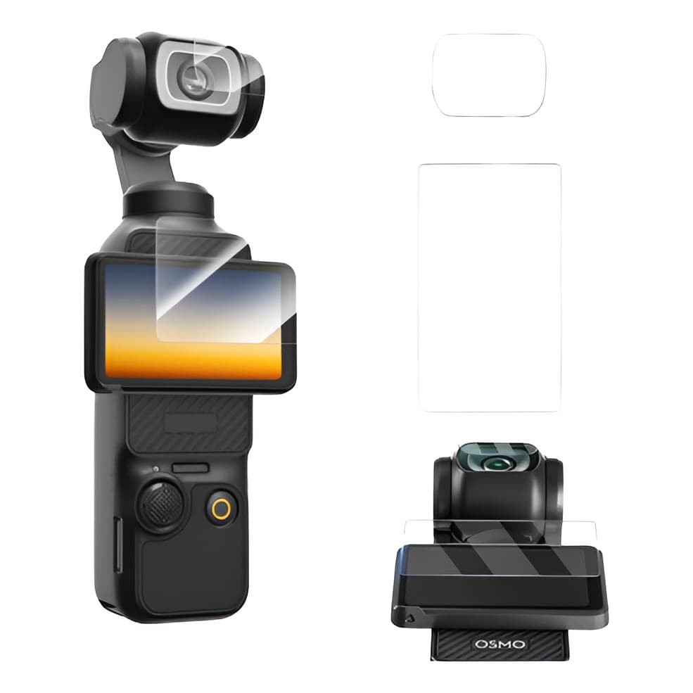 Kit 2 em 1 Com Película De Tela E Lente Camera Para Dji Osmo Pocket 3