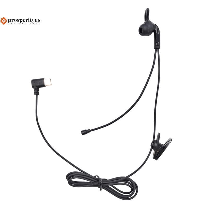 [prosperityus] 1 Unidade Para V6 Pro V4C Plus Q8 F6 V7 Juiz Ear Inte Headset Tipo-C Interface Árbitro Fones De Ouvido In
