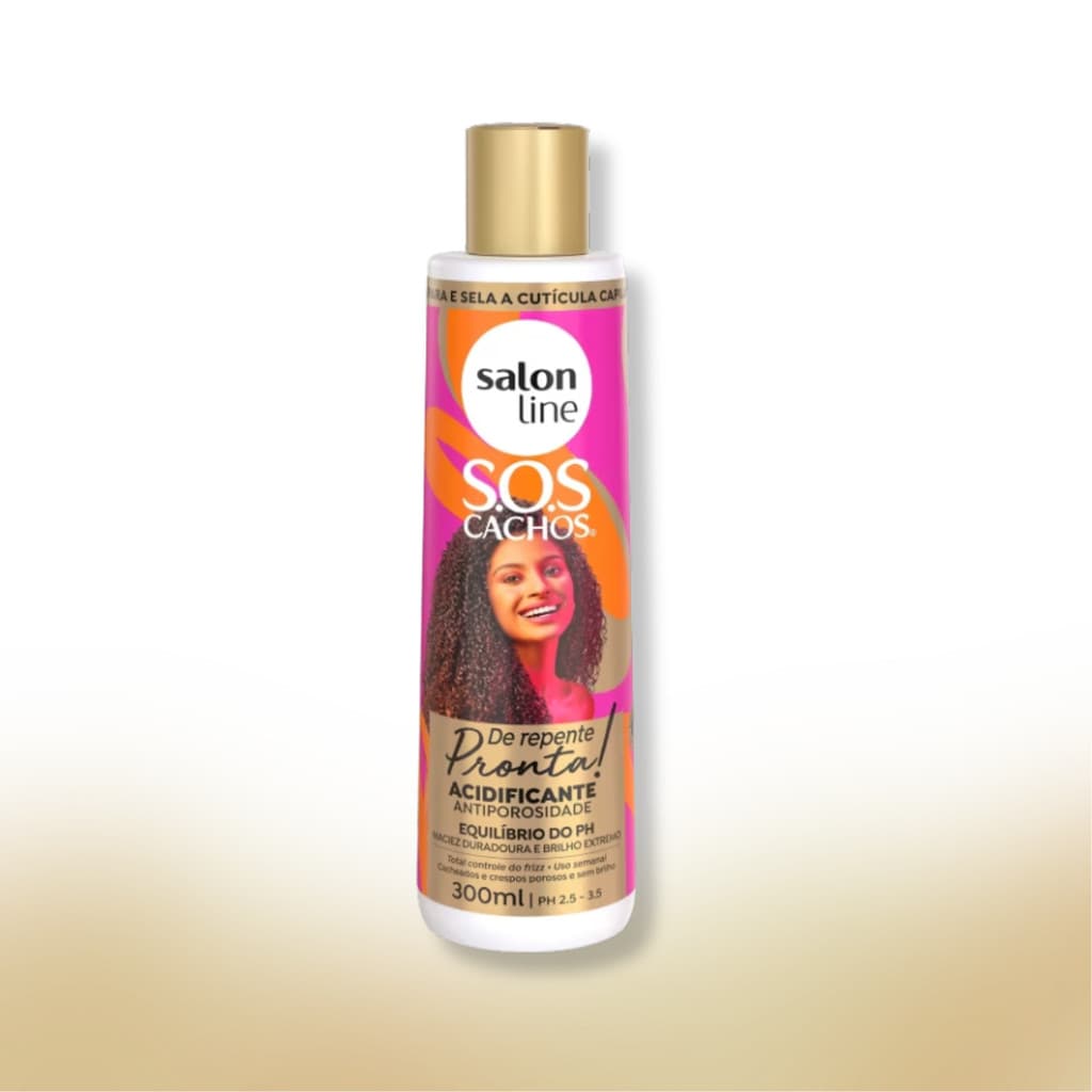 Acidificante Ativador Sos Cachos Antiporosidade Brilho Maciez 300ml