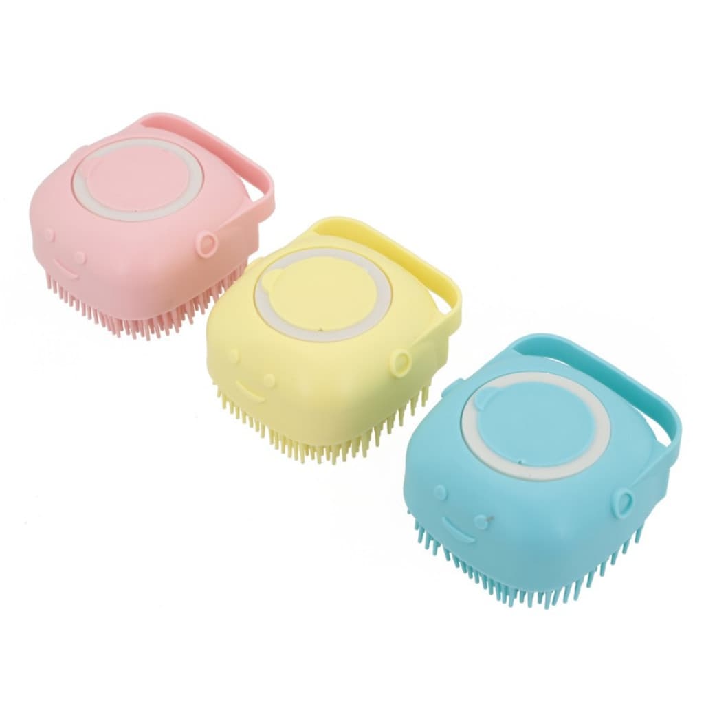 Escova Banho Silicone Shampoo Massageadora Cão  Lovely Vibe
