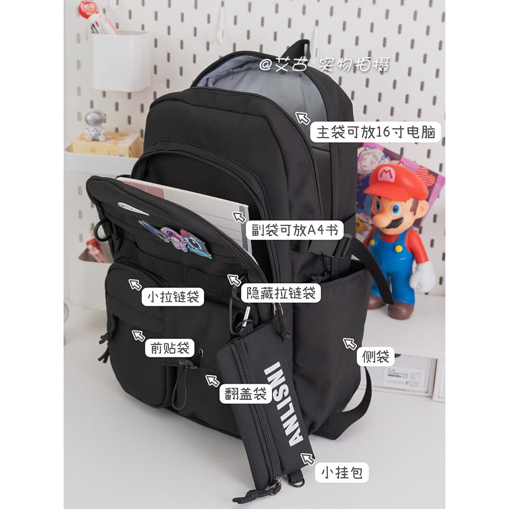 Estilo de ferramentas Harajuku japonês mochila grande capacidade júnior escola secundária faculdade mochila feminina ame