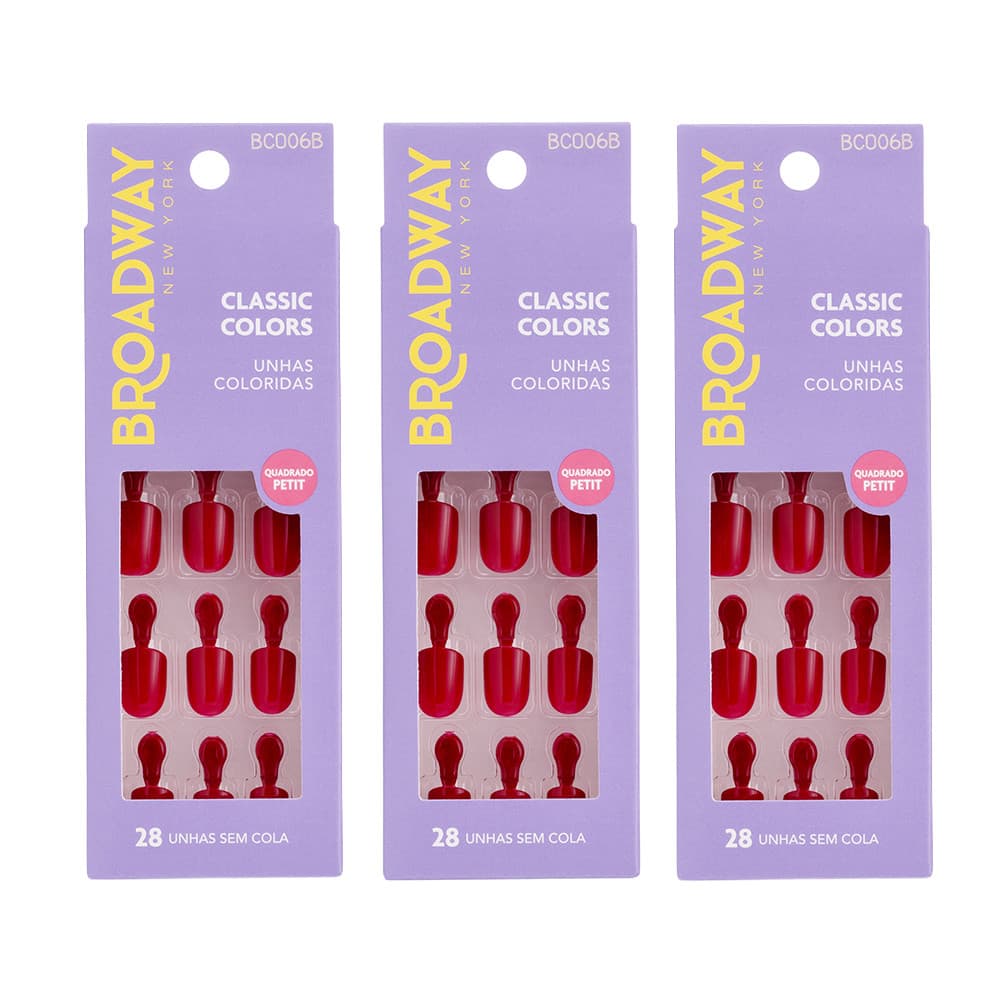 Kit Unha Quadrado Petit Midnight 2 un - Broadway New York
