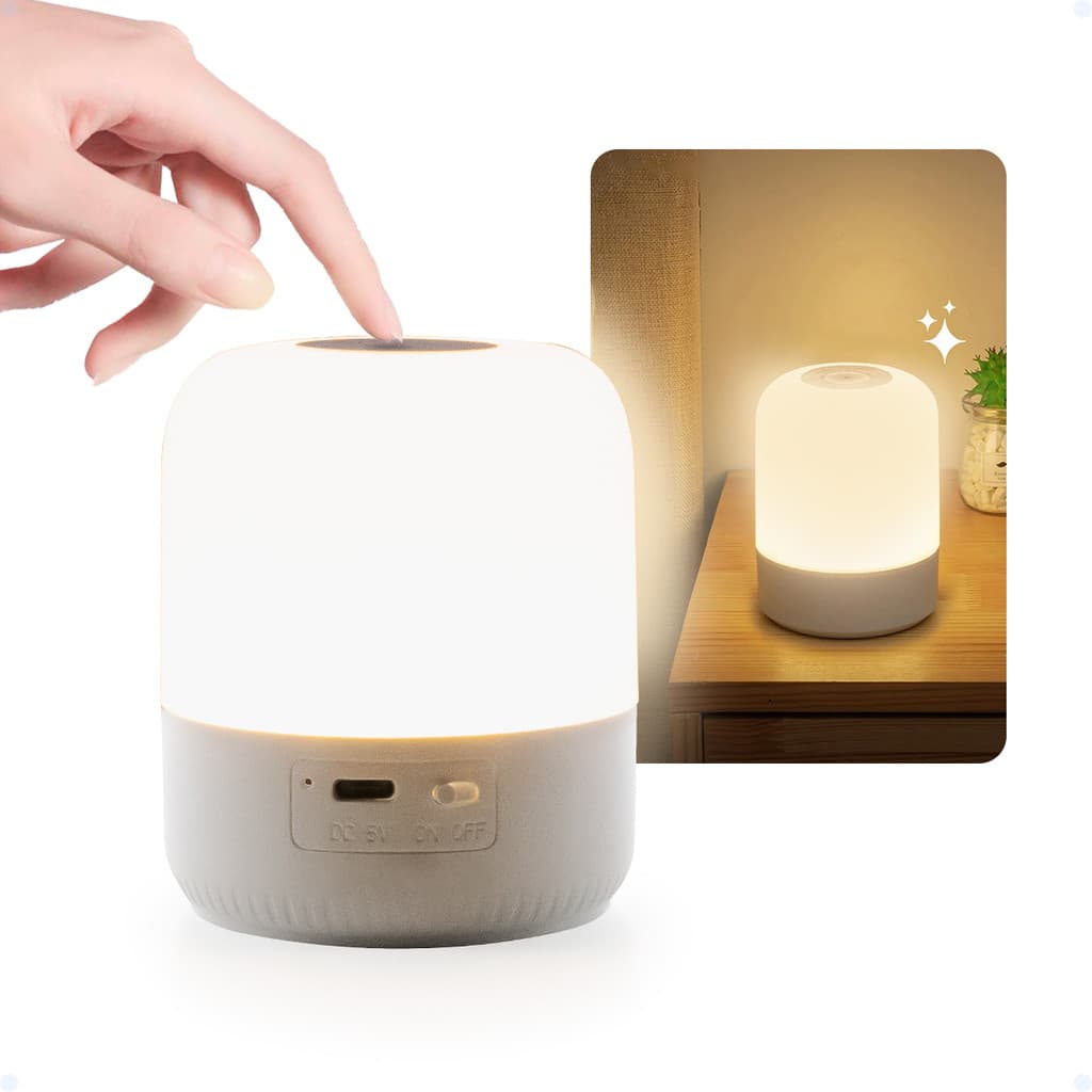 Luminária Led Recarregável Moderna De Mesa Lâmpada Decoração De Quarto Sala Escritório Touch