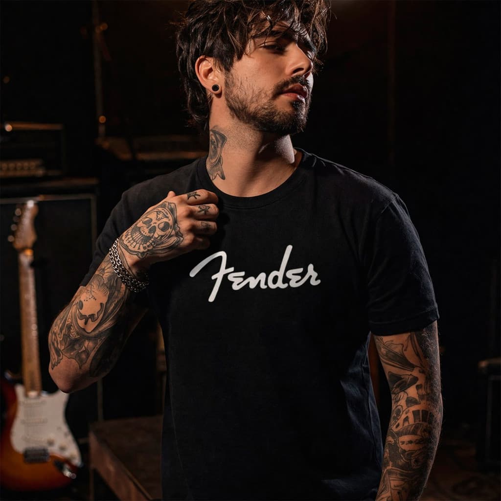 Camiseta Básica Algogão Camisa Finder Guitarra Musica Instrumentos