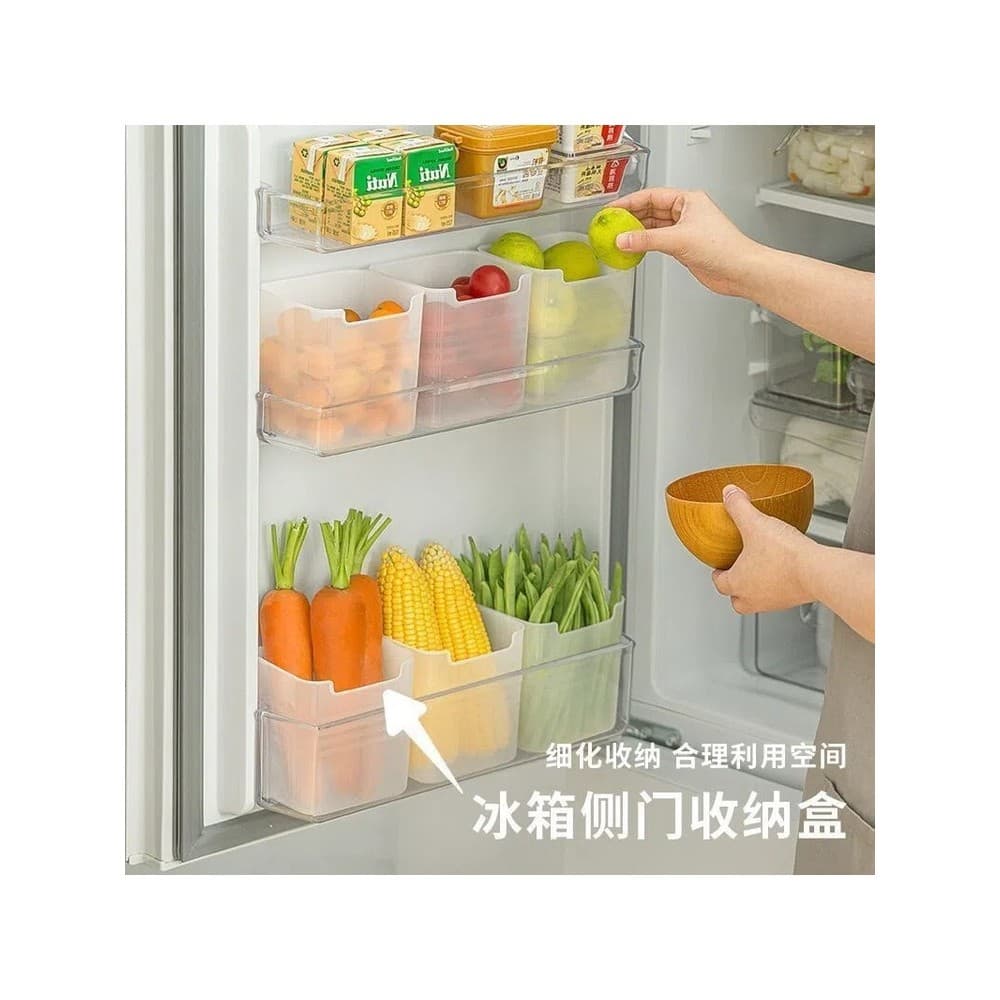 Caixa de armazenamento para porta lateral de geladeira, acabamento de qualidade alimentar, porta de gelo interna para ma