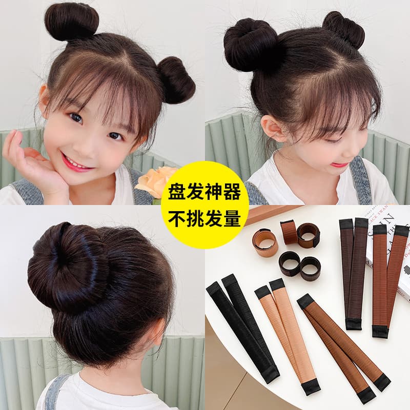 2021 crianças bola cabeça ferramenta de cabelo menina peruca grampo de cabelo bandana francês cabelo encaracolado bebê P