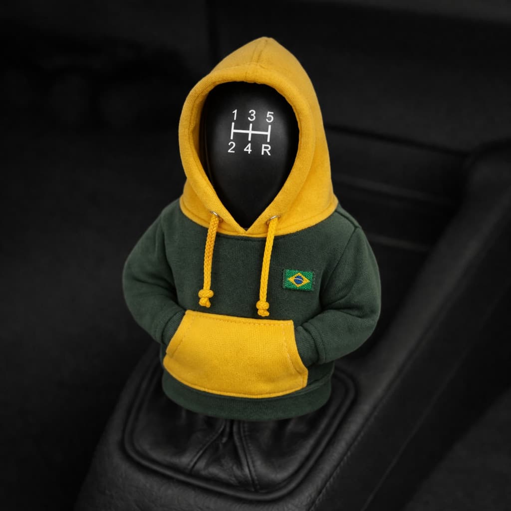 Capa Câmbio Carro Marcha Capuz Moletom Manopla Roupa Macha Interior Veicular Acessório Cambio Protetor Manual Automotivo