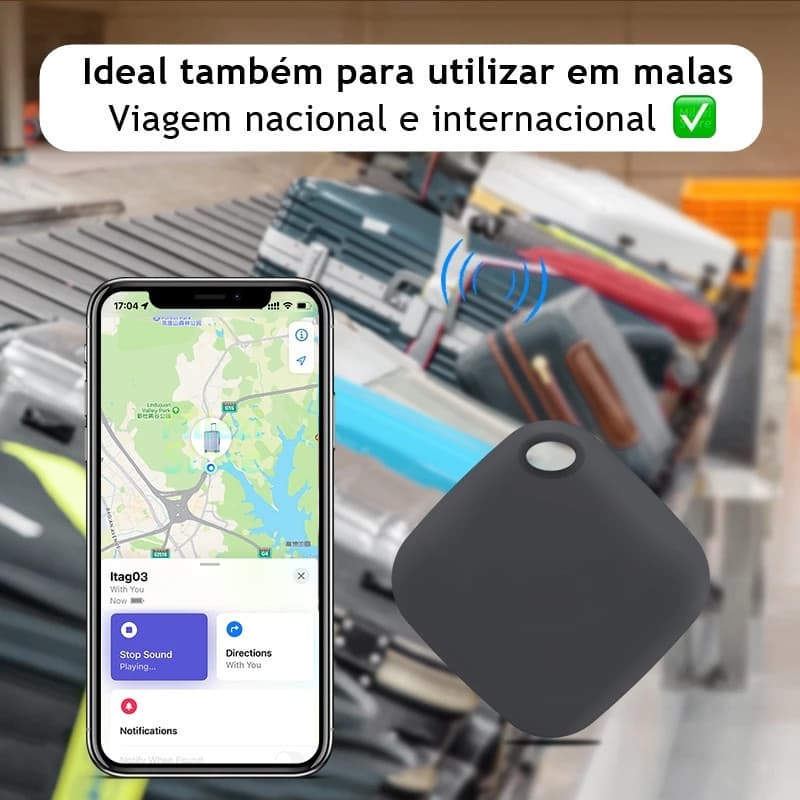 Rastreador GPS Para Pet Cães Gatos E Crianças Smart Tag Localizador Sem Limite